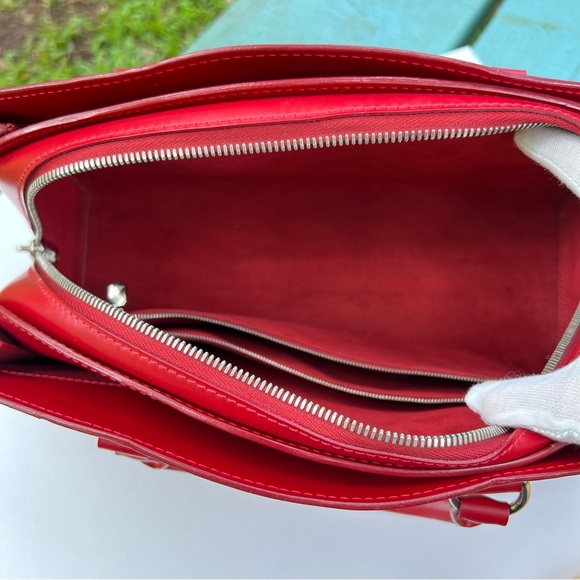 Louis Vuitton Pont Neuf NM Handbag Epi Leather PM Red Authentic - Picture 7 of 16